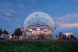 Carousel at Lynden Fair - Northwest Stock Images