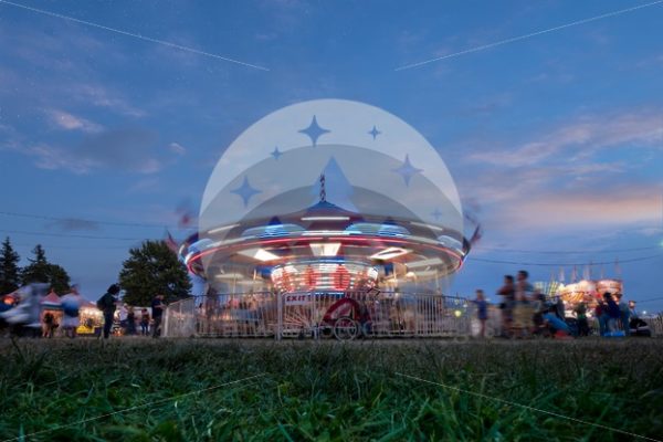 Carousel at Lynden Fair - Northwest Stock Images