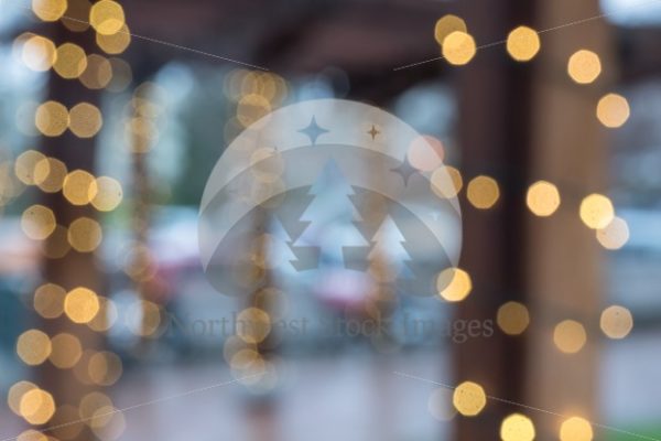 Christmas Light Bokeh at Fairhaven Green - Northwest Stock Images