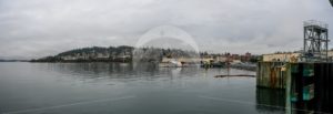 Fairhaven & South Hill from Ferry Terminal - Northwest Stock Images