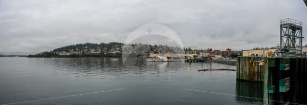 Fairhaven & South Hill from Ferry Terminal - Northwest Stock Images