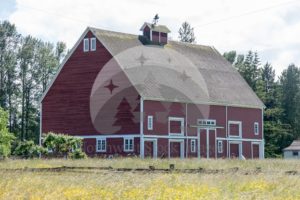 Red Barn at Hovander - Northwest Stock Images