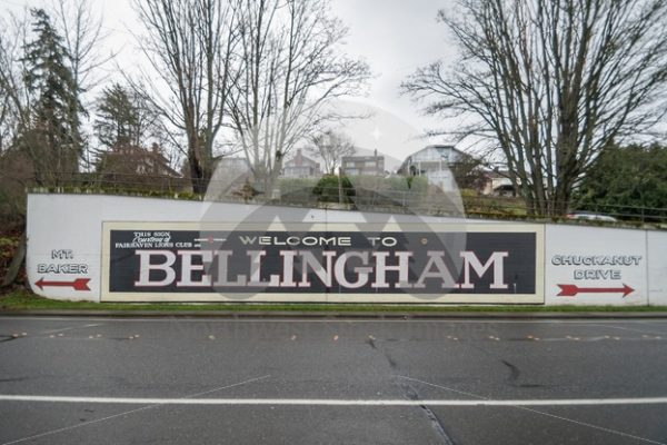 Welcome to Bellingham mural - Northwest Stock Images