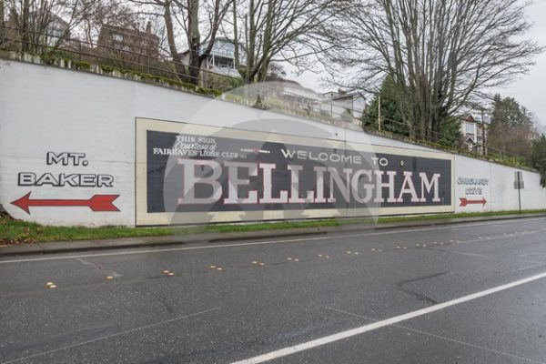 Welcome to Bellingham mural - Northwest Stock Images