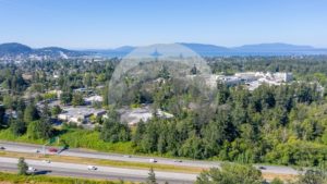 CORNWALL PARK (Over I5 towards Bay showing Hospital - Northwest Stock Images