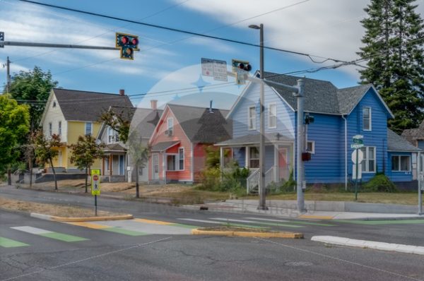 Colorful Lakeway Homes - Northwest Stock Images