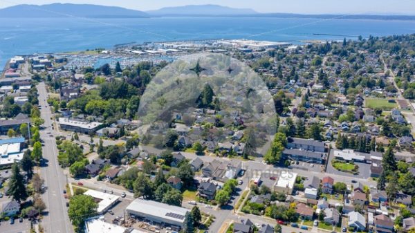 Columbia Neighborhood Drone - Northwest Stock Images