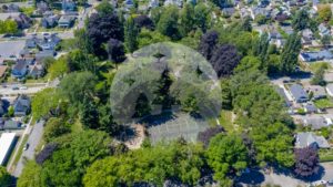 Elizabeth Park Tennis Court Drone - Northwest Stock Images