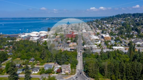 Fairhaven & South Hill (Looking North) - Northwest Stock Images