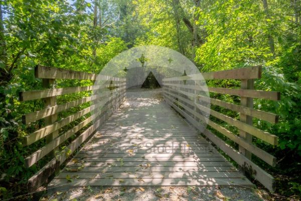 Happy Valley Park Bridge - Northwest Stock Images