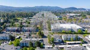 Intersection of Sunset and Orleans - Northwest Stock Images