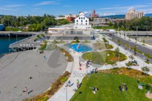 Waypoint Park & Granary - Northwest Stock Images